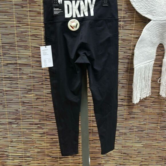 Dkny Sport Women's Balance Compression Super Soft High Rise Legging - Black Size - Picture 3 of 3